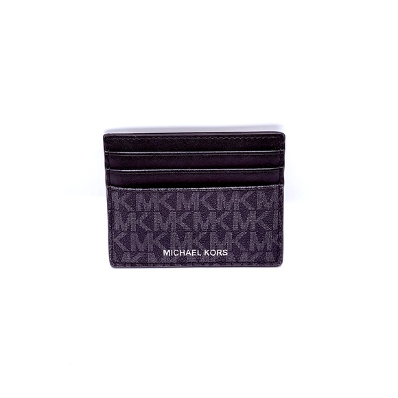 Michael Kors Black & Gray Card Holder - Picture 1 of 10